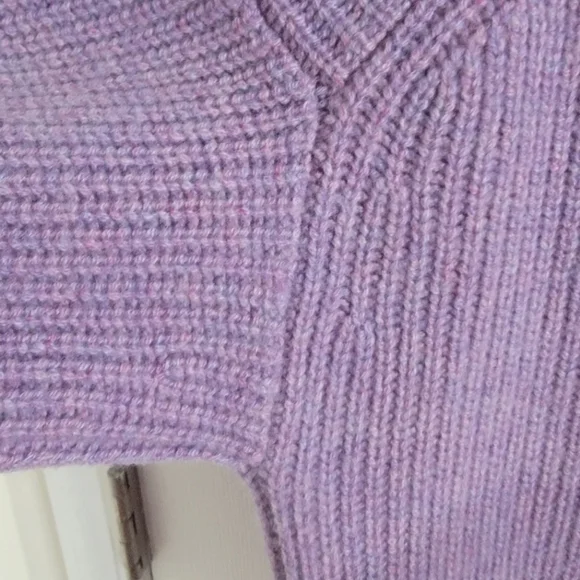 Cashmere Plaited Raglan Cardigan, Size XS - Picture 12 of 14